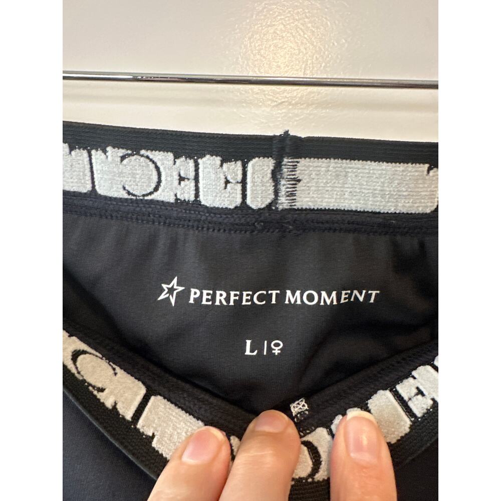 Perfect Moment Polartec Thermal Ski‎ Leggings Black Size Large Winter Base Layer - Picture 4 of 9